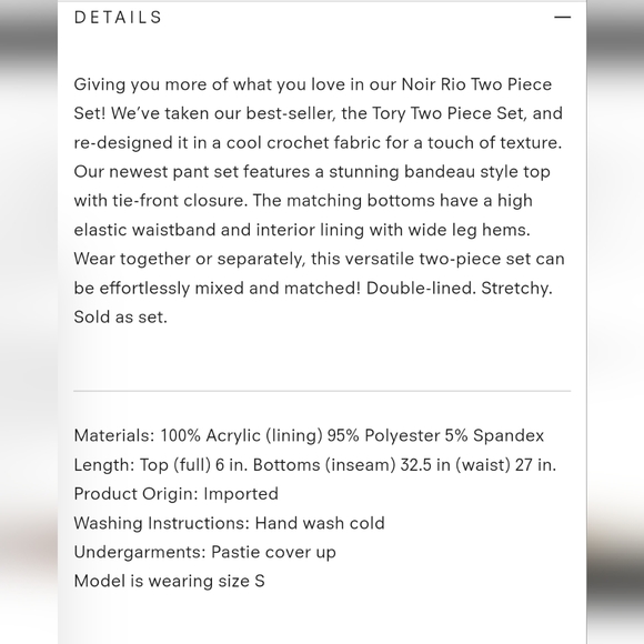 JLUXLABEL Noir Rio Two Piece Set - Picture 5 of 5